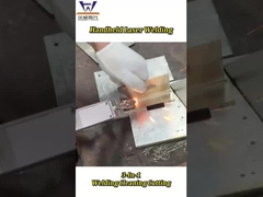 آلة لحام ليزر محمولة 3 في 1 لحميل قطع وتنظيف لحام حزمة ليزر حجم 0-5mm