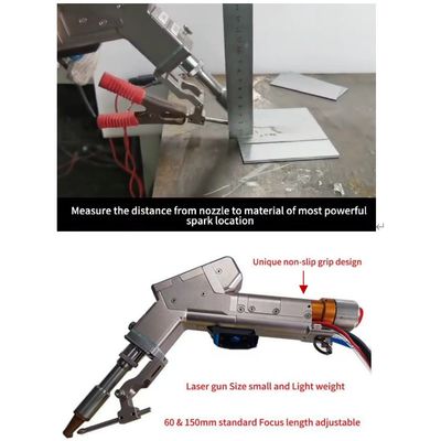 سعر جيد 2000W آلة لحام تبرد بالهواء لحام الفولاذ المقاوم للصدأ / الفولاذ والألومنيوم الانترنت