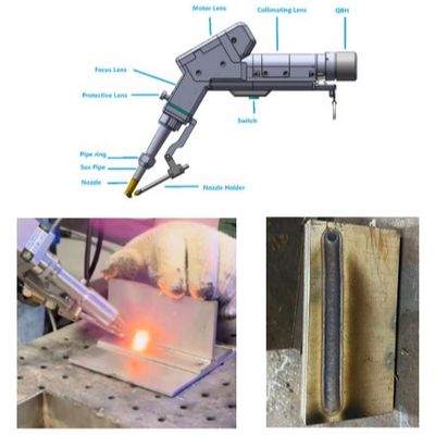 سعر جيد آلة لحام ليزر محمولة عالية الدقة للصلب المقاوم للصدأ / الفولاذ الكربوني والألومنيوم الانترنت