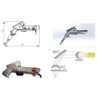 حاوية ليزر محمولة ثلاثية في واحد ، 3 في 1 محمولة ليزر لحام تنظيف وقطع آلة